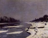 Monet, Claude Oscar - Ice Floes on the Seine at Bougival